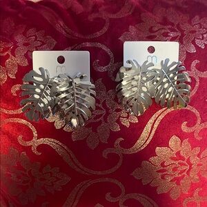 Silver Leaf Earrings